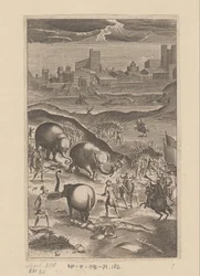 Elephants End the Battle Between the Troops of Radirobanes and Polyrarque