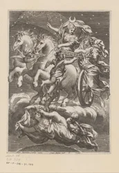 Personification of the Moon on Her Chariot (Title Page for: Giovanni Battista Ferrari, De Florum Cultura Libri IV, 1633)