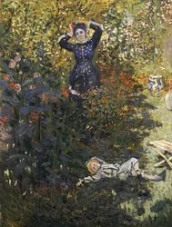 Camille and Jean in the Garden at Argenteuil
