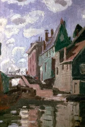 Canal at Zaandam (detail)