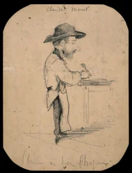 Caricature of a Man in the Small Hat