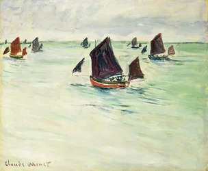 Fishing Boats at the large Pourville