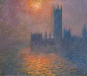 Houses of Parliament. Sunset, 1900-1901