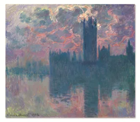 The Houses of Parliament, at Sunset