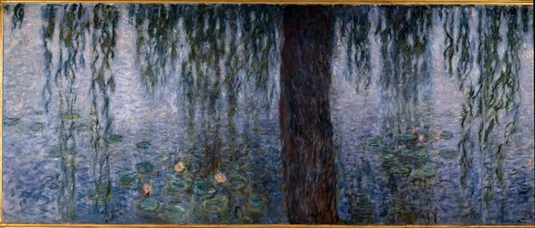 The Waterlilies, clear morning with willows (left part of the triptych)