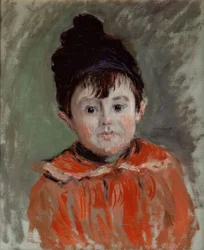 Portrait of Michel in a Pom-Pom Hat