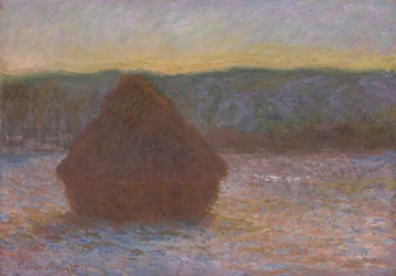 Stack of Wheat (Thaw, Sunset)