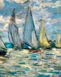 The Boats or Regatta in Argenteuil (detail)
