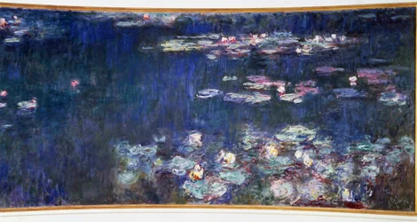 The Water Lilies, Green Reflections Diptych Right by Claude Monet (1840-1926) 1914-1926 Paris, Orangerie Museum