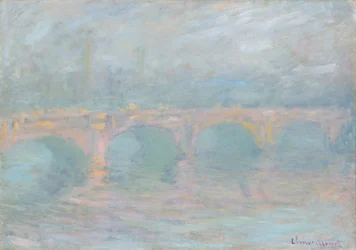 Waterloo Bridge, London, at Sunset, 1904