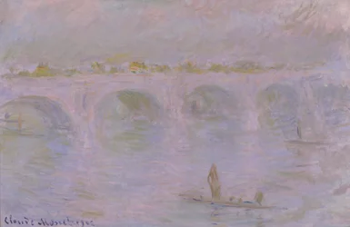Waterloo Bridge in London, 1902