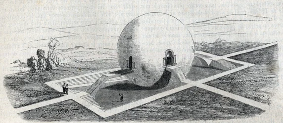 Project of a farm guard house by Claude Nicolas Ledoux (1736-1806).
