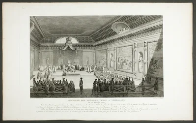 Assembly of Notable People, Held at Versailles, from the series Historical Tableaux of the French Revolution