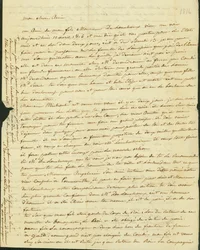 Letter to Antoine Saugrain from his brother, 1816