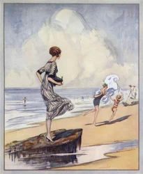 Beach Scene, Poster Design for Kodak