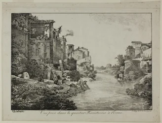 View in the Trastevere Quarter, Rome