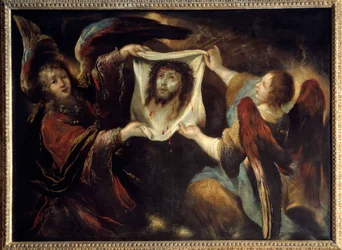 Two Angels Presenting the Holy Face