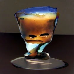 Melting Glass Face