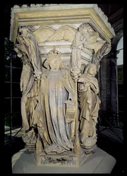 King David flanked by Moses and Jeremiah (detail)