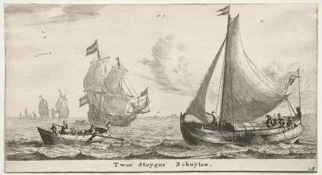 Various Ships and Views of Amsterdam, Part II: Two Pier Boats