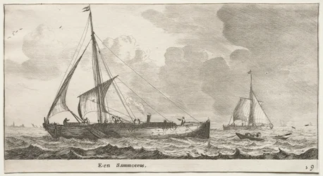 Various Ships and Views of Amsterdam, Part II: A Merchantman