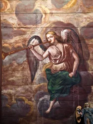 Locquirec (Finistère) / Saint-Jacques Church, Painted Vault Panelling