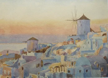 Santorini Oia – Sunset, Lighting-Up Time