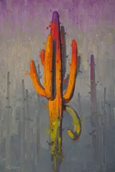 Vibrant Desert Saguaro