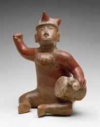 Seated Musician, Mexico, 100 BC-AD 300