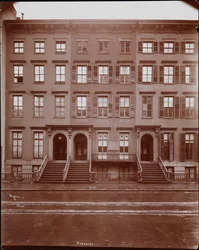 Facade of the National Conservatory of Music of America at 128 East 17th Street; Adjacent Buildings Visible, New York