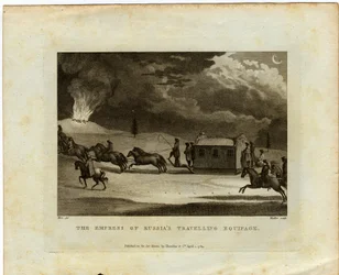 The Empress of Russia Travelling across the country