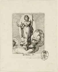 Luna, plate seven from Der VII Planeten
