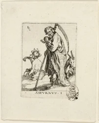 Saturn, plate one from The Seven Planets