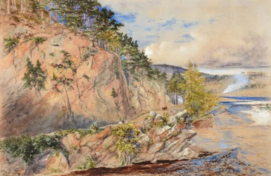 Rock of Craig Ellachie on the Spey