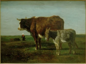 Cow with Donkey