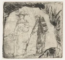 Woman with Child and a Beggar