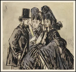 A Gentleman and Two Ladies