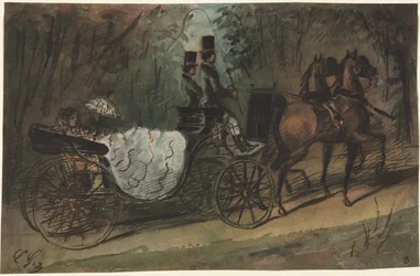 Carriage in the Bois de Boulogne