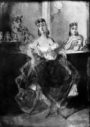 Woman Dancing in Front of a Counter, 19th Century, 1930
