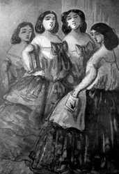 Four Girls, 19th Century, 1930