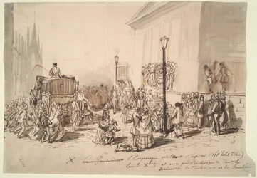 Reception of Emperor Napoleon III at the Hospital