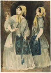 Two Women in Yellow Kerchiefs