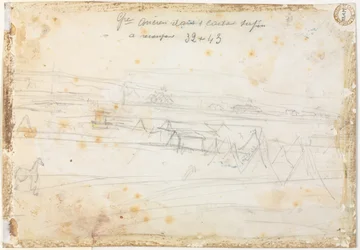 War Encampment Scene (verso)