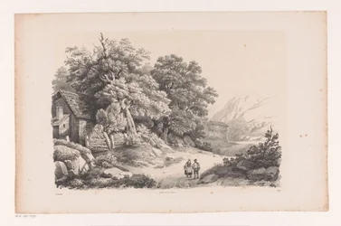Landscape with Two Figures on a Country Road