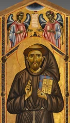 Bardi St. Francis altarpiece and twenty stories of his life, The Bardi Chapel, Detail of the Saint and angels