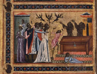 Bardi St. Francis altarpiece and twenty stories of his life, The Bardi Chapel (detail)