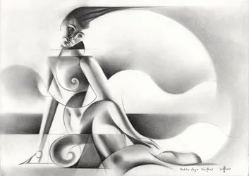 Abstract Geometric Nude