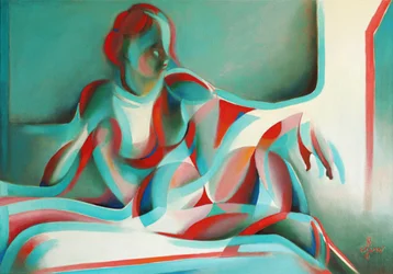 Abstract Reclining Woman