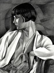 Art Deco Woman Profile