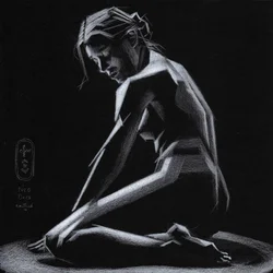 Contemplative Geometric Nude